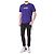Off White Kurzarm-T-Shirt mit Neon-Velours-Schriftzug - Ansicht 6