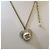 Chanel Collana di perle a cuore con logo CC - vista 5