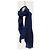 Burberry Sciarpa in lana a pied-de-poule blu - vista 2