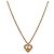 Dior Collana Oblique in Oro con Cuore in Zirconia