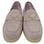 Prada Mocassini in camoscio da donna con logo triangolare Alabaster Pink - vista 8