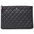 Chanel Serie Classic Caviar Gold Clutch