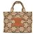 Céline Camel Triope Textile Tais Cabas Small