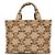 Céline Camel Triope Textile Tais Cabas Small - vista 4