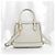 Gucci Mini borsa a mano in pelle bianca con morsetto - vista 4