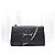 Borsa a tracolla Emily Micro Guccissima con morsetto e nappa Nera