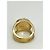 Anello Fendi Pyramid in marmo howlite e placcato oro - vista 3