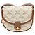 Céline Mini Borsa a Tracolla Triope in Tela e Pelle di Vitello White