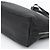 Prada Borsa a tracolla Vitello Phoenix Black Leather con zip laterale - vista 13