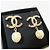 Chanel Orecchini Logo CC in perle e cubic zirconia dorati - vista 2