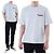 Thom Browne T-shirt redonda de lin e algodão com riscas e bolso