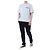 Thom Browne T-shirt redonda de lin e algodão com riscas e bolso - vista 15