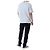 Thom Browne T-shirt redonda de lin e algodão com riscas e bolso - vista 23