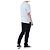 Thom Browne T-shirt redonda de lin e algodão com riscas e bolso - vista 26