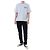 Thom Browne T-shirt redonda de lin e algodão com riscas e bolso - vista 3