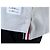 Thom Browne T-shirt redonda de lin e algodão com riscas e bolso - vista 31