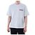 Thom Browne T-shirt redonda de lin e algodão com riscas e bolso - vista 4