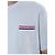 Thom Browne T-shirt redonda de lin e algodão com riscas e bolso - vista 6