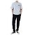 Thom Browne T-shirt redonda de lin e algodão com riscas e bolso - vista 7