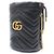 Gucci Mini Borsa a Secchiello GG Marmont in Matelassé Chevron Nera - vista 3
