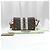 Burberry Picca borsa crossbody in pelle marrone ed E-Canvas a righe monogram - vista 2