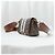Burberry Picca borsa crossbody in pelle marrone ed E-Canvas a righe monogram - vista 3