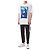 Off White Mona Lisa Print Oversized T-Shirt - Ansicht 2
