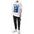 Off White Mona Lisa Print Oversized T-Shirt - Ansicht 3
