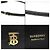 Burberry Mini borsa a tracolla Robin in pelle di vitello liscia nera e oro - vista 7