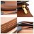 Louis Vuitton Portafoglio Sarah in pelle marrone e Monogram Canvas - vista 6