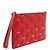 Valentino Clutch Gabardine Candy Studs rosso e oro - vista 3