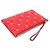 Valentino Clutch Gabardine Candy Studs rosso e oro - vista 5