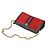 Gucci Picca borsa a tracolla in camoscio rosso con catena - vista 4