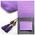 Bamboo Gucci Clutch Pouch in pelle di vitello viola con bambù - vista 7