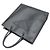 Prada Borsa Tote in pelle morbida nera con lettere embossed a triangolo - vista 5