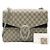 Gucci Borsa a tracolla Dionysus Medium Chain Nera GG Supreme Canvas - vista 2