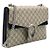 Gucci Borsa a tracolla Dionysus Medium Chain Nera GG Supreme Canvas - vista 3