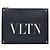 Valentino Clutch VLTN Rockstud Strap in pelle di vitello nera