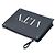 Valentino Clutch VLTN Rockstud Strap in pelle di vitello nera - vista 5