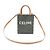 Céline Mini Vertical Cabas in tela e vitello Tan