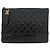 Chanel Borsa a pochette Gabriel New Medium in vernice nera sfumata e oro