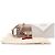Valentino Borsa a tracolla Rockstud con patta in pelle beige - vista 2