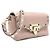 Valentino Borsa a tracolla Rockstud con patta in pelle beige - vista 3