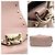 Valentino Borsa a tracolla Rockstud con patta in pelle beige - vista 7