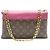 Louis Vuitton Borsa a tracolla con catena Palace in Monogram Canvas Fuchsia - vista 3