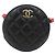Chanel Mini Borsa a Tracolla e Borsa a Spalla Gold CC Black Round Tambourine Multi-Chain