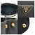 Prada Black Saffiano Lux Triangle Logo Galleria Large - vista 8