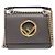 Fendi Picca borsa a tracolla KAN in vitello grigio scuro