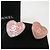 Chanel Orecchini Cuore in Cristallo con Logo CC in Rosa - vista 3