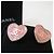 Chanel Orecchini Cuore in Cristallo con Logo CC in Rosa - vista 4